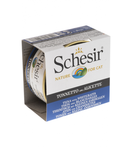 SCHESIR GATO ATUM COM SARDINHA (GELATINA) 85GR